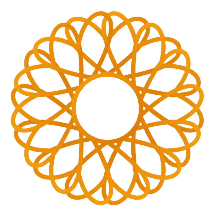 14leafAI Orange Geometric Logo